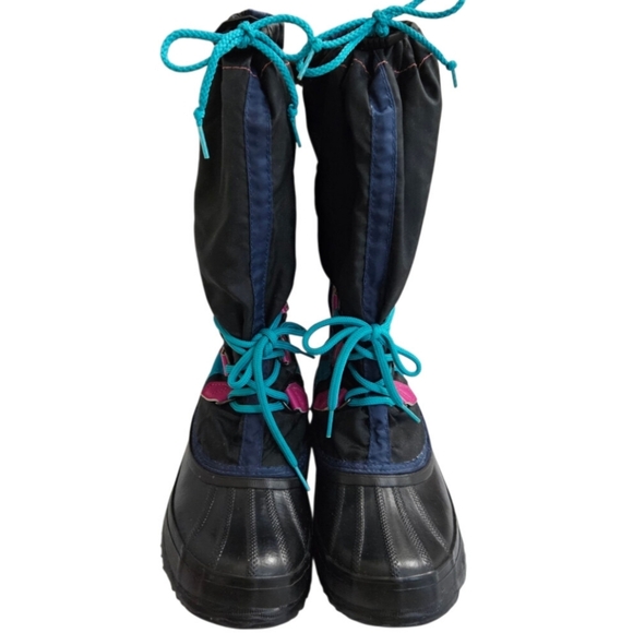 Sorel Hand Crafted Tall Rubber Sole Water Resistant Winter Boots Women's Size 7 - Picture 2 of 5